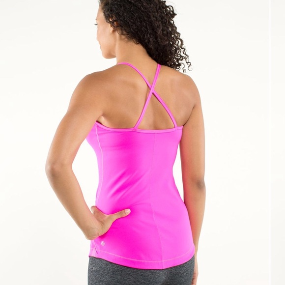 Lululemon Pink Atma Raspberry Glo Light Tank - Picture 2 of 8
